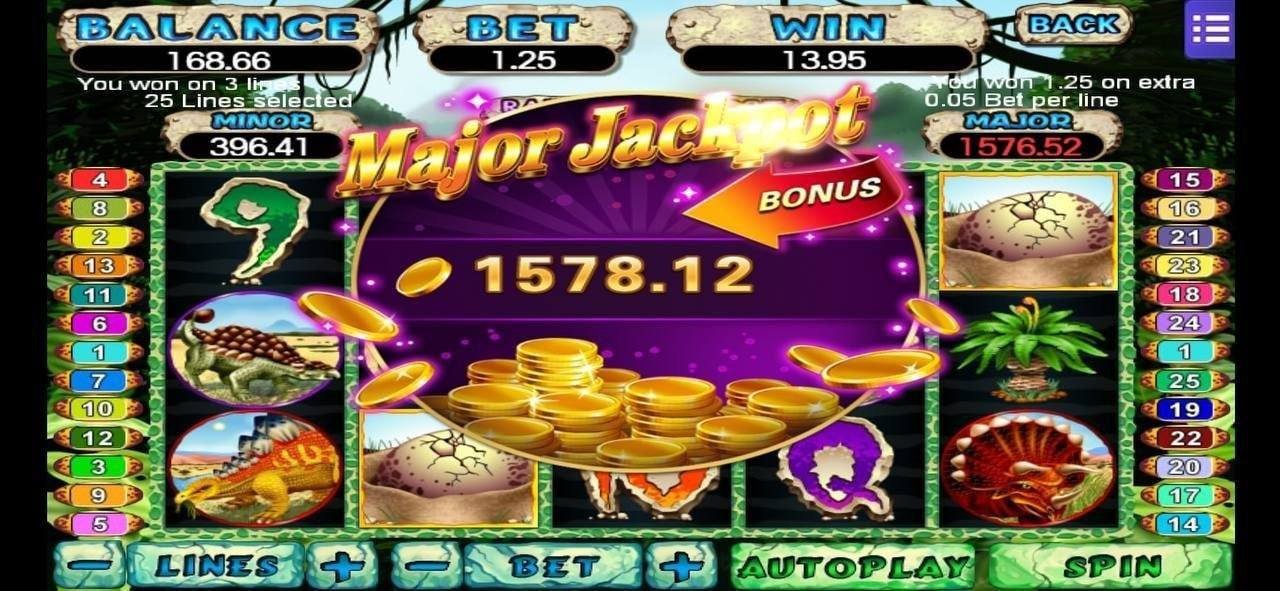 Grid permainan Bonanza Gold dengan simbol emas dan batu di platform playjitu
